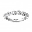 FlyerFit® 14K White Gold Micropave Bead Set Wedding Band