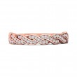 FlyerFit® 14K Pink Gold Micropave Bead Set Wedding Band