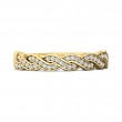 FlyerFit® 18K Yellow Gold Micropave Bead Set Wedding Band