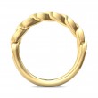 FlyerFit® 18K Yellow Gold Micropave Bead Set Wedding Band