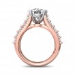 FlyerFit® 14K Pink Gold Shank And White Gold Top Encore Engagement Ring