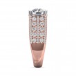 FlyerFit® 14K Pink Gold Shank And White Gold Top Encore Engagement Ring