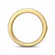 FlyerFit® 14K Yellow Gold Micropave Cutdown Wedding Band