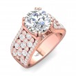 FlyerFit® 18K Pink Gold Encore Engagement Ring