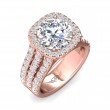 FlyerFit® 18K Pink Gold Encore Engagement Ring