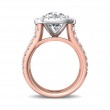 FlyerFit® 14K Pink Gold Shank And White Gold Top Encore Engagement Ring