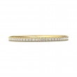 FlyerFit® 14K Yellow Gold Micropave Cutdown Wedding Band