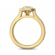 FlyerFit® 18K Yellow Gold Split Shank Engagement Ring