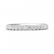 FlyerFit® 14K White Gold Shared Prong Wedding Band