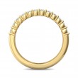 FlyerFit® 18K Yellow Gold Shared Prong Wedding Band