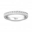 FlyerFit® Platinum Channel  Wedding Band