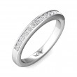 FlyerFit® Platinum Channel  Wedding Band