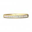 FlyerFit® 18K Yellow Gold Channel  Wedding Band