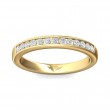 FlyerFit® 18K Yellow Gold Channel  Wedding Band