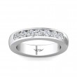 FlyerFit® 14K White Gold Channel  Wedding Band