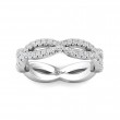 FlyerFit® 14K White Gold Stackers Wedding Band