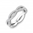 FlyerFit® 14K White Gold Stackers Wedding Band