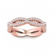 FlyerFit® 18K Pink Gold Stackers Wedding Band