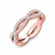 FlyerFit® 18K Pink Gold Stackers Wedding Band