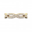 FlyerFit® 18K Yellow Gold Eternity Wedding Band