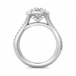 FlyerFit® 14K White Gold Split Shank Engagement Ring