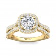 FlyerFit® 14K Yellow Gold Split Shank Engagement Ring