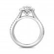 FlyerFit® 14K White Gold Split Shank Engagement Ring