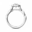 FlyerFit® 14K White Gold Solitaire Engagement Ring