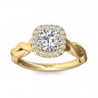 FlyerFit® 14K Yellow Gold Solitaire Engagement Ring