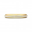 FlyerFit® 18K Yellow Gold Micropave Bead Set Wedding Band