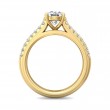 FlyerFit® 14K Yellow Gold Micropave Engagement Ring