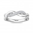 FlyerFit® 14K White Gold Plain Wedding Band