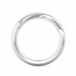 FlyerFit® 14K White Gold Plain Wedding Band