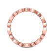 FlyerFit® 14K Pink Gold Stackers Wedding Band