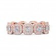 FlyerFit® 18K Pink Gold Eternity Wedding Band