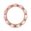 FlyerFit® 18K Pink Gold Eternity Wedding Band