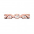 FlyerFit® 18K Pink Gold Stackers Wedding Band