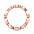 FlyerFit® 18K Pink Gold Stackers Wedding Band