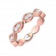 FlyerFit® 18K Pink Gold Stackers Wedding Band