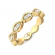 FlyerFit® 18K Yellow Gold Stackers Wedding Band