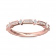 FlyerFit® 18K Pink Gold Stackers Wedding Band