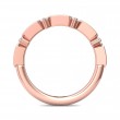 FlyerFit® 18K Pink Gold Stackers Wedding Band