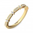 FlyerFit® 14K Yellow Gold Stackers Wedding Band