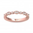 FlyerFit® 18K Pink Gold Stackers Wedding Band