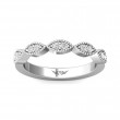 FlyerFit® 18K White Gold Stackers Wedding Band