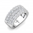 FlyerFit® 18K White Gold Anniversary Bands