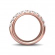 FlyerFit® 18K Pink Gold Anniversary Bands