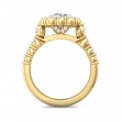 FlyerFit® 14K Yellow Gold Channel and Shared Prong Engagement Ring