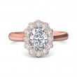 FlyerFit® 14K Pink Gold Solitaire Engagement Ring