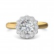 FlyerFit® 14K Yellow and 14K White Gold Solitaire Engagement Ring